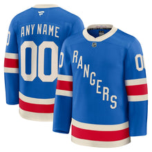 New York Rangers Any Name and Number Official NHL customized jersey Centennial Blue