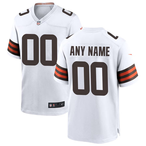 Any name & Number  Cleveland Browns NFL Nike custom made jersey white