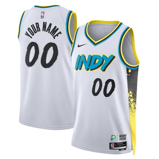 Any Name & Number Indiana Pacers Official NBA Nike Jersey White