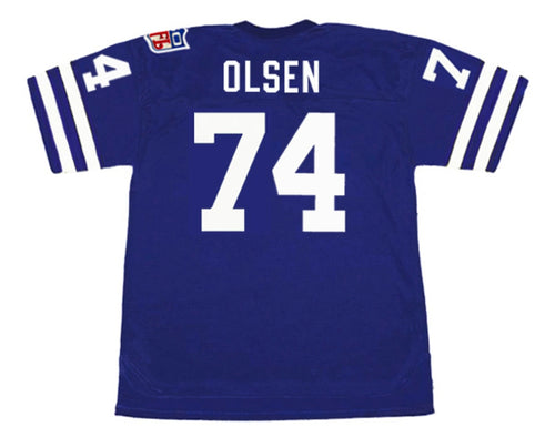 Merlin Olsen 1969 Los Angeles Rams NFL Mitchell & Ness Jersey blue