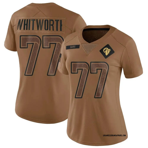 Andrew Whitworth Los Angeles Rams Official NFL NIKE Salute to Service Jersey