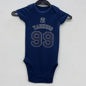 Aaron Judge New York Yankees baby onesie creeper snap suit b/t blue