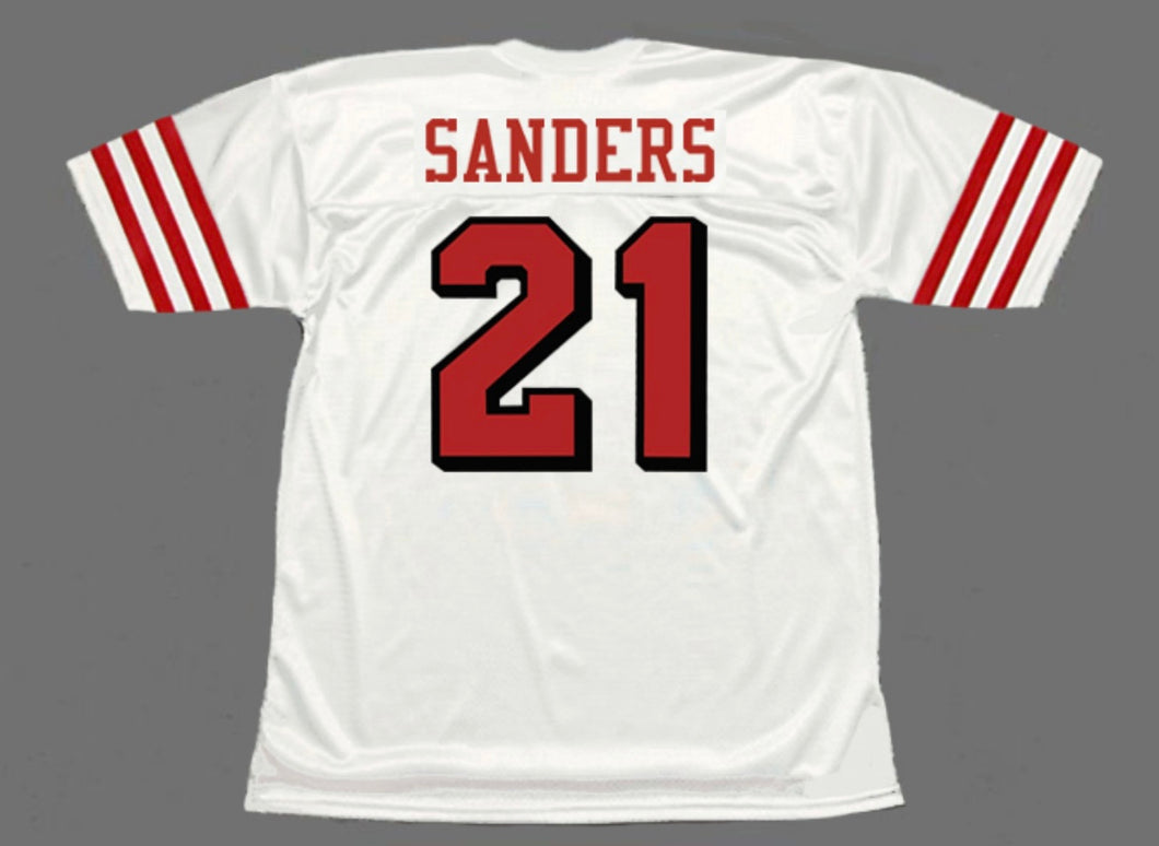 Deion Sanders San Francisco 49ers Jersey 1994 Mitchell & Ness white
