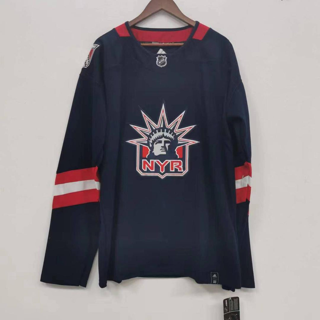 New York Rangers Adidas Jersey Statue of Liberty blank back