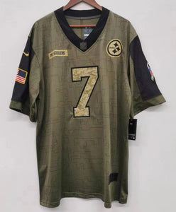 Ben Roethlisberger Pittsburgh Steelers military salute to service Jersey