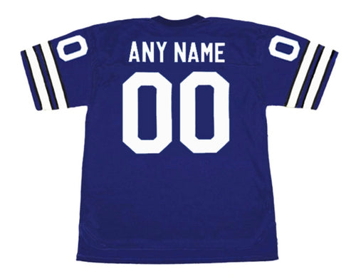 Any name & Number Dallas Cowboys 1970s NFL Mitchell & Ness Jersey blue