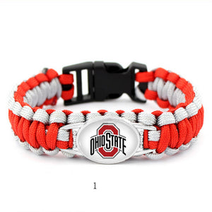 Ohio State Buckeyes snap clasp bracelet