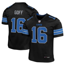 Jared Goff YOUTH KIDS Detroit Lions Official NFL Jersey Black
