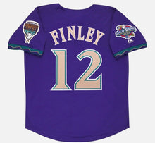 Steve Finley Arizona Diamondbacks 2001 World Series Official MLB Jersey Purple