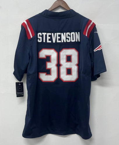 Rhamondre Stevenson New England Patriots NFL Official NIKE Jersey blue