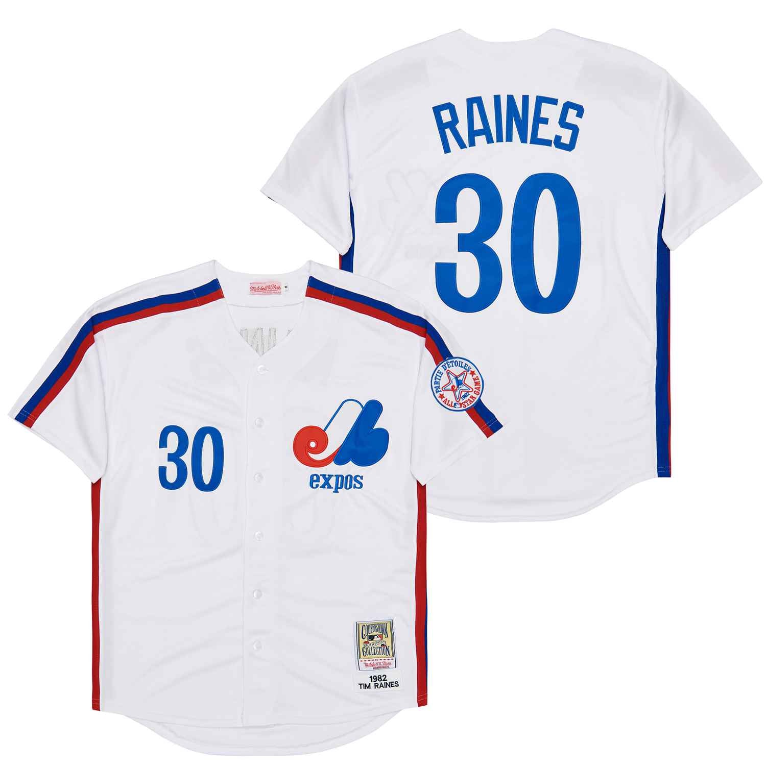 Tim Raines 1982 Montreal Expos Official MLB Mitchell & Ness Jersey