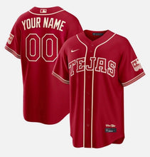 Any name & Number Custom Texas Rangers Official MLB Nike City Connect Limited Jersey red
