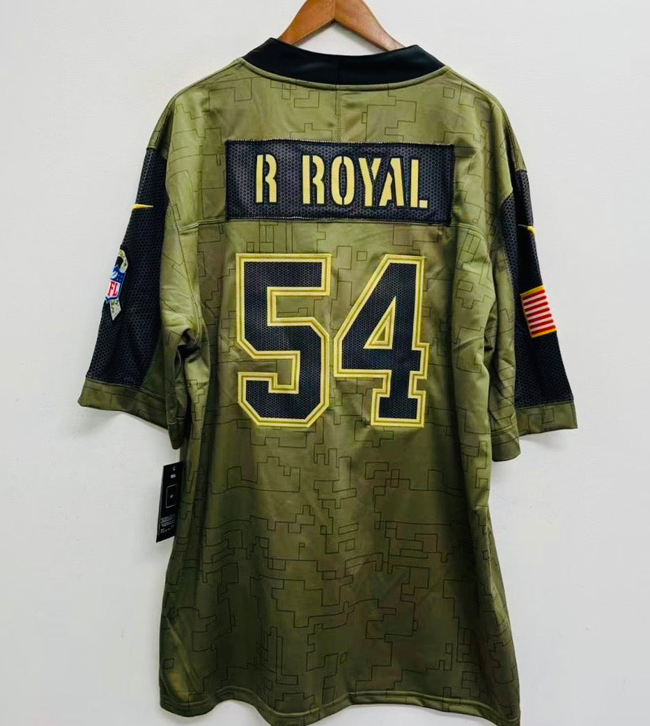 Any name & Number customized Dallas Cowboys Official NFL Nike Salute to Service Jersey