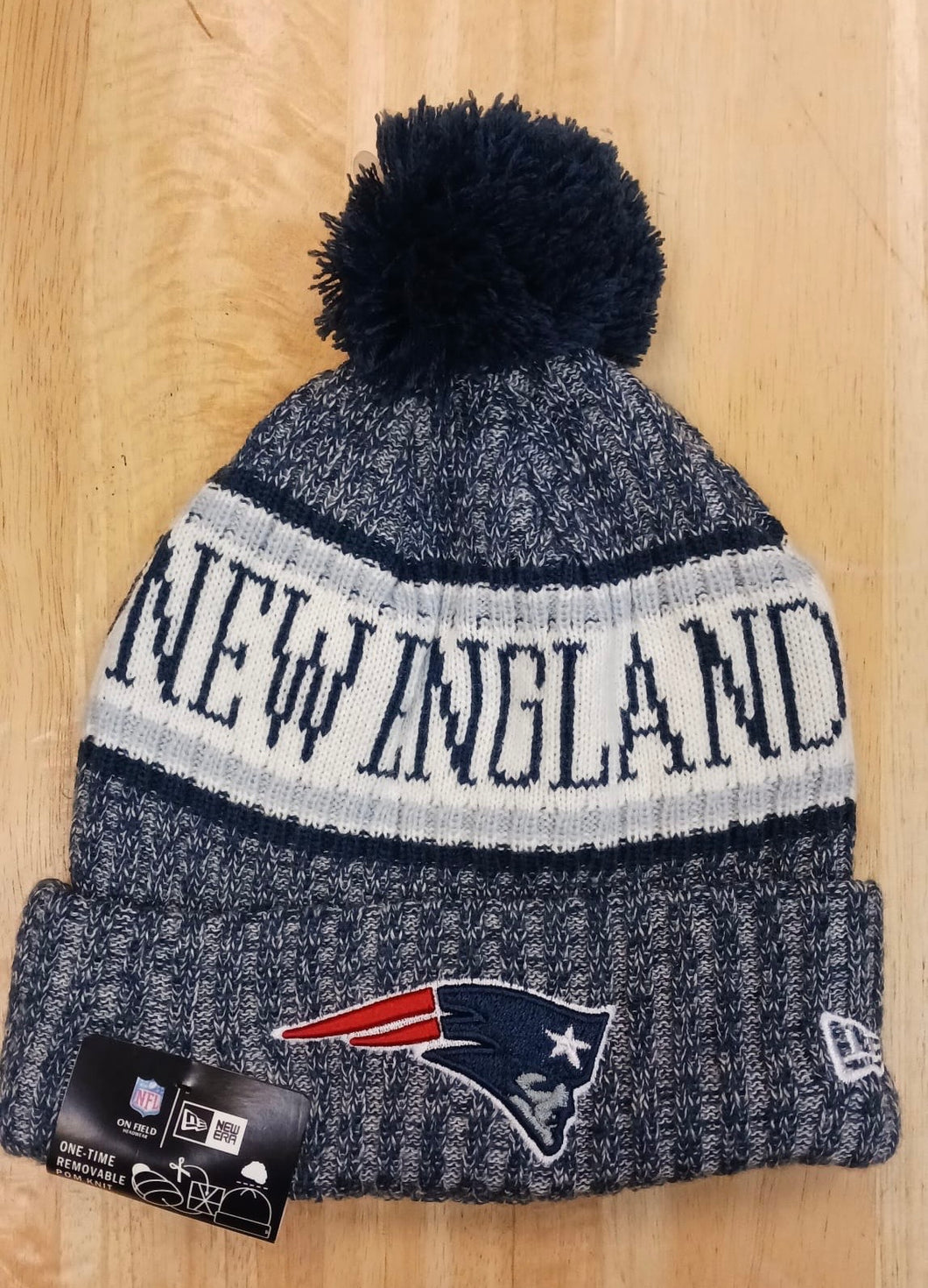 New England Patriots NFL New Era winter knit Hat with Pom Pom