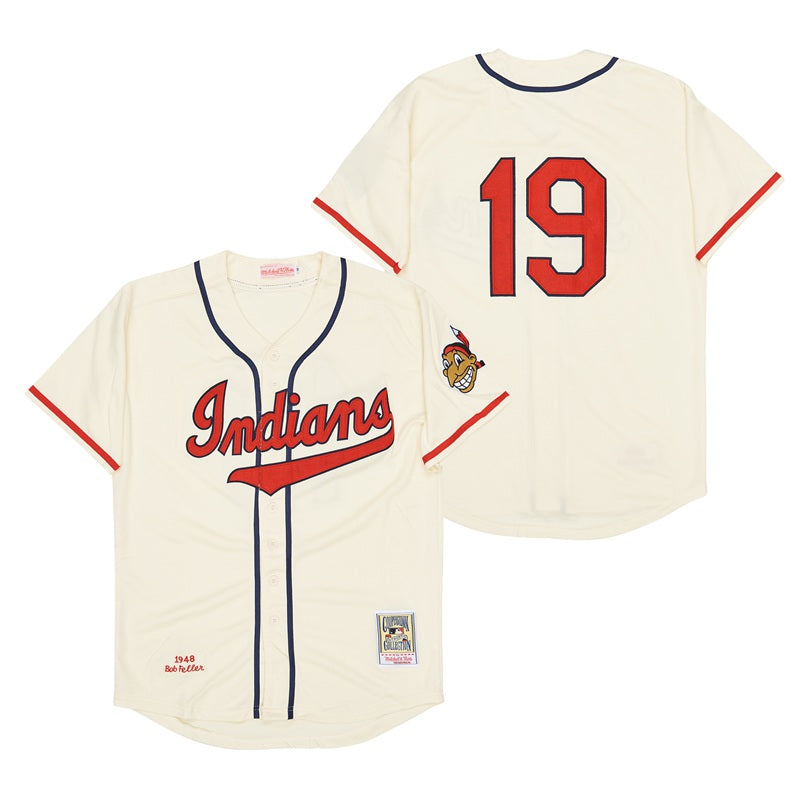 Bob Feller Cleveland Indians Jersey #19 No name on back