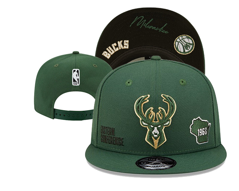 Milwaukee Bucks official NBA New Era Hat adjustable