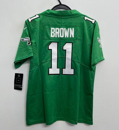 A.J. Brown YOUTH KIDS Philadelphia Eagles Official NFL Nike Jersey Kelly green