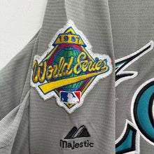 Gary Sheffield Florida Marlins 1997 Official MLB Jersey Majestic gray