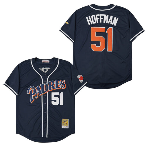 Trevor Hoffman San Diego Padres Official MLB Jersey Mitchell & Ness blue