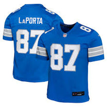 Sam LaPorta YOUTH KIDS Detroit Lions Official NFL Nike Jersey Blue