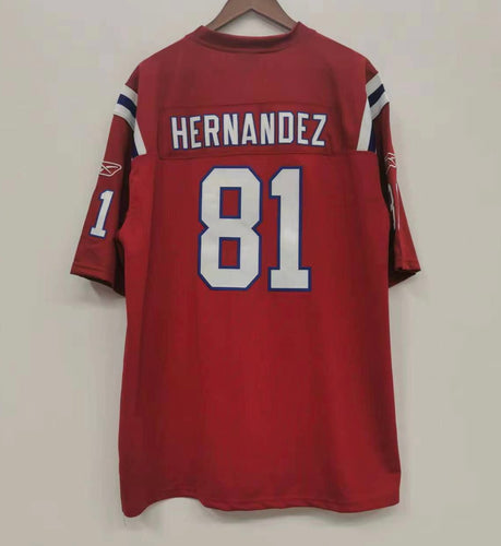 Aaron Hernandez New England Patriots Jersey red