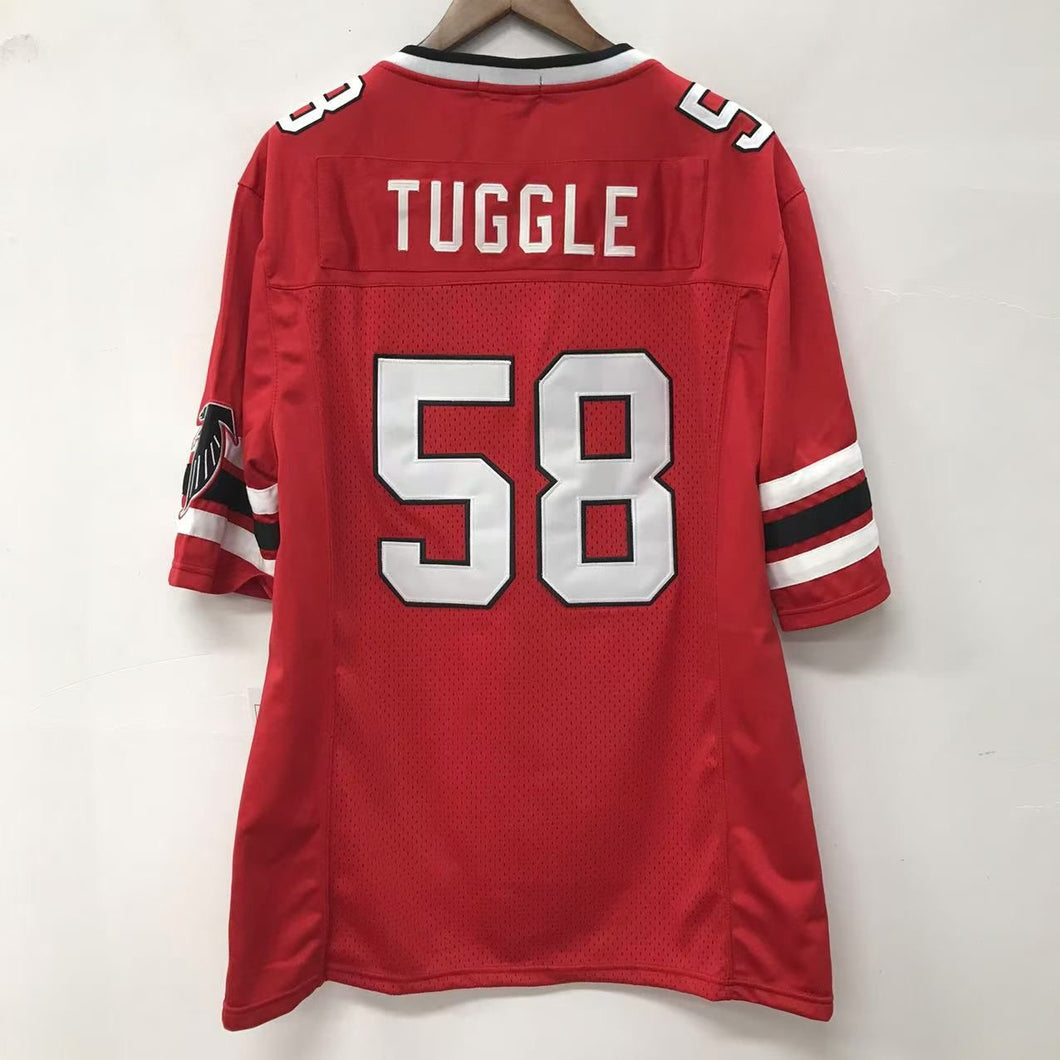 Jesse Tuggle Atlanta Falcons NFL Mitchell & Ness Jersey Red