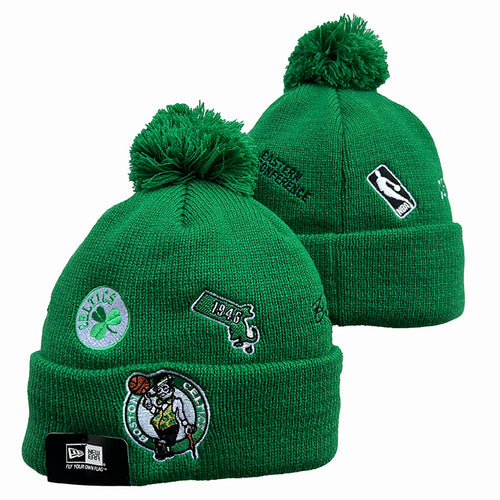 Boston Celtics NBA New Era winter Hat with Pom Pom