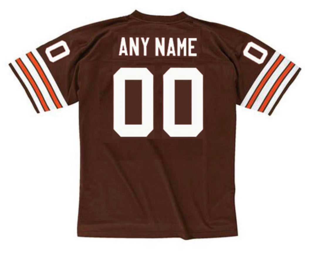 Any name & Number Classic Cleveland Browns NFL Mitchell & Ness custom made jersey