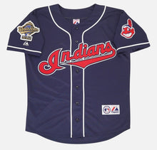 Omar Vizquel Cleveland Indians MLB Official 1995 World Series Majestic Jersey