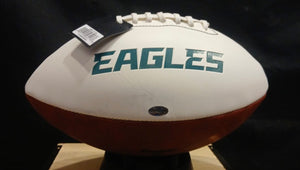 Saquon Barkley Autographed Philadelphia Eagles Logo Football with COA