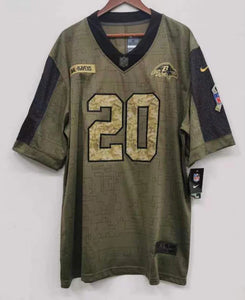 Ed Reed Baltimore Ravens Nike military salute to service Jersey