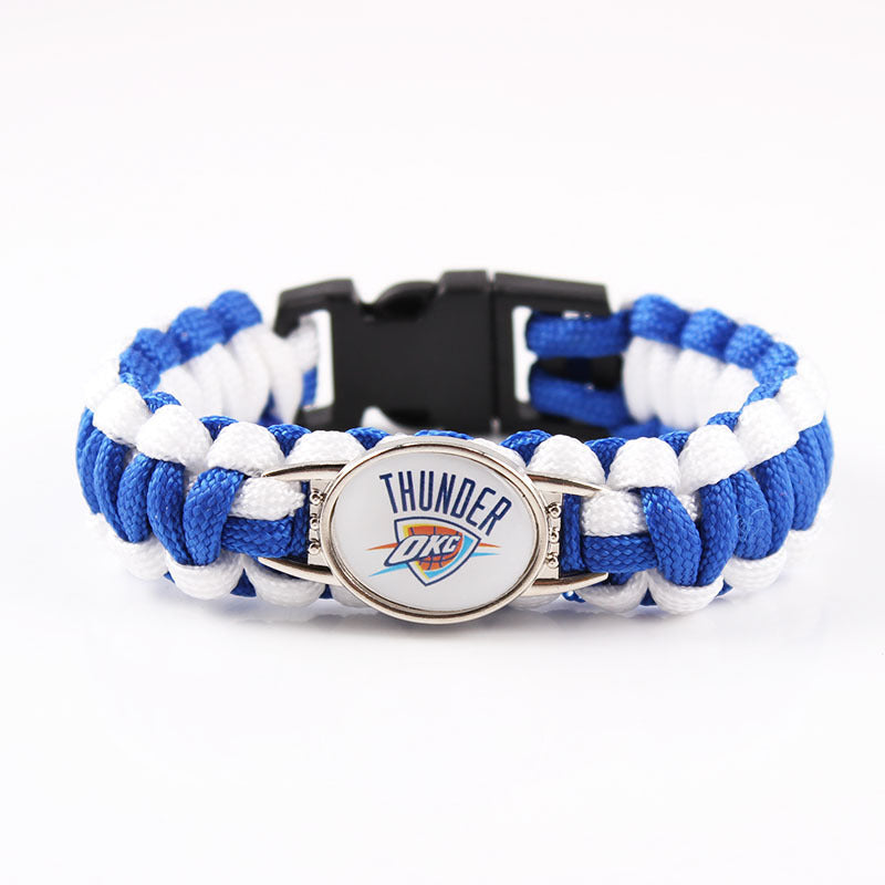 Oklahoma City Thunder snap clasp bracelet