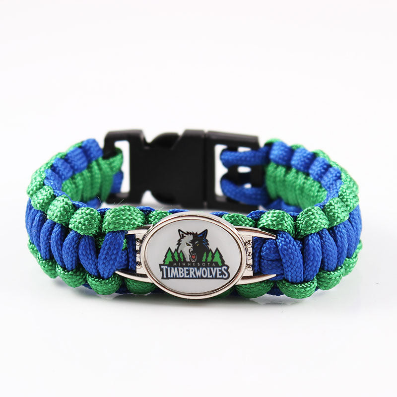 Minnesota Timberwolves snap clasp bracelet