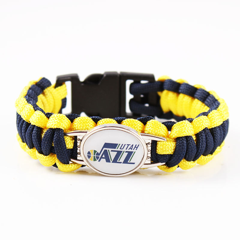 Utah Jazz snap clasp bracelet