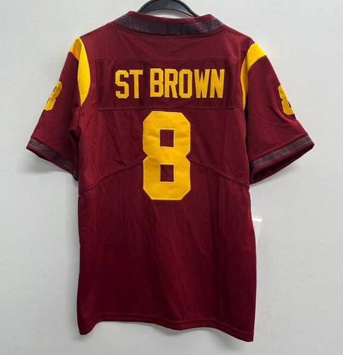 Amon-Ra ST Brown YOUTH KIDS USC Trojans Official NCAA Nike Jersey