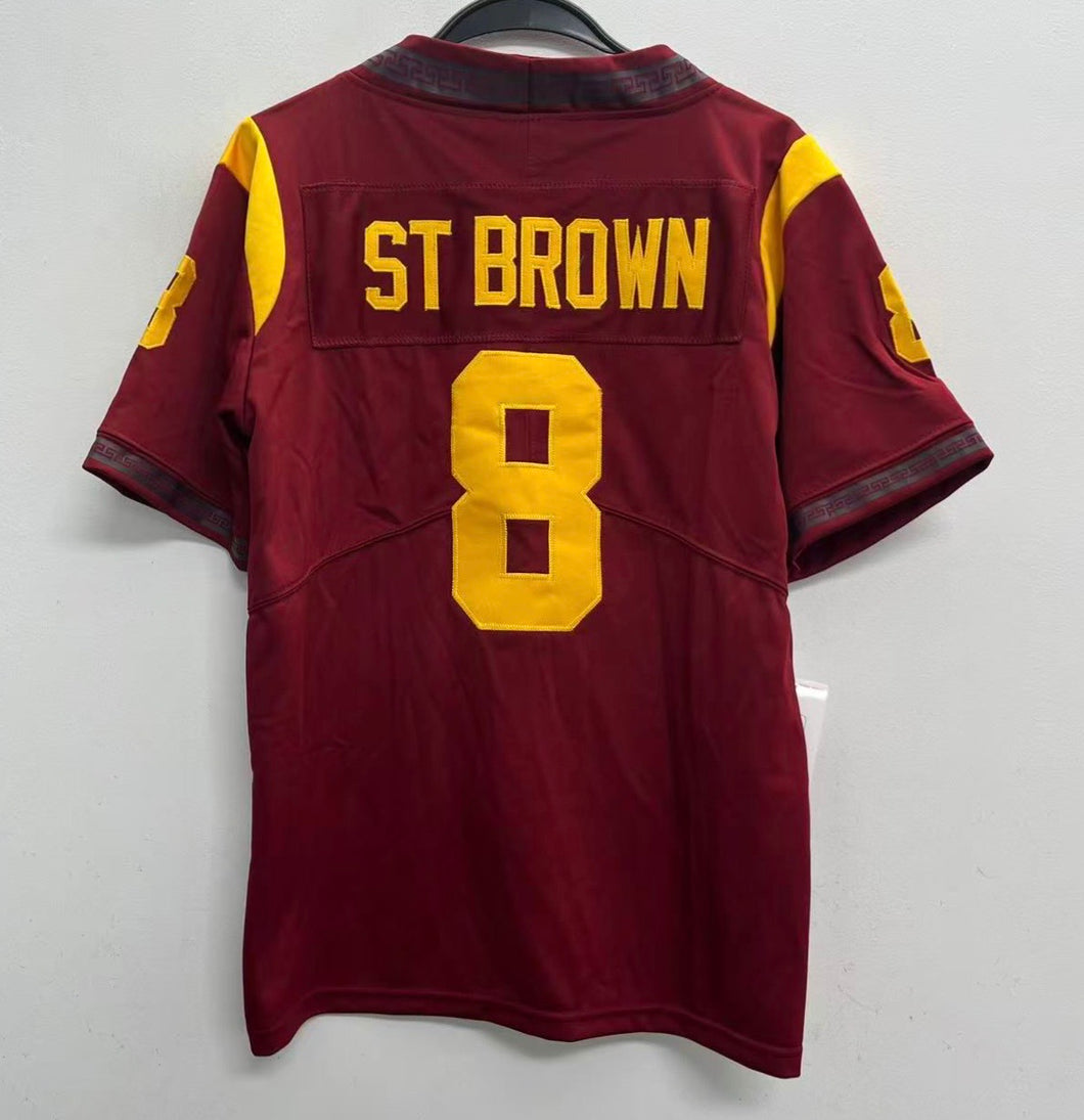 Amon-Ra ST Brown YOUTH KIDS USC Trojans Official NCAA Nike Jersey