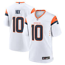 Bo Nix Denver Broncos NFL Jersey Nike white