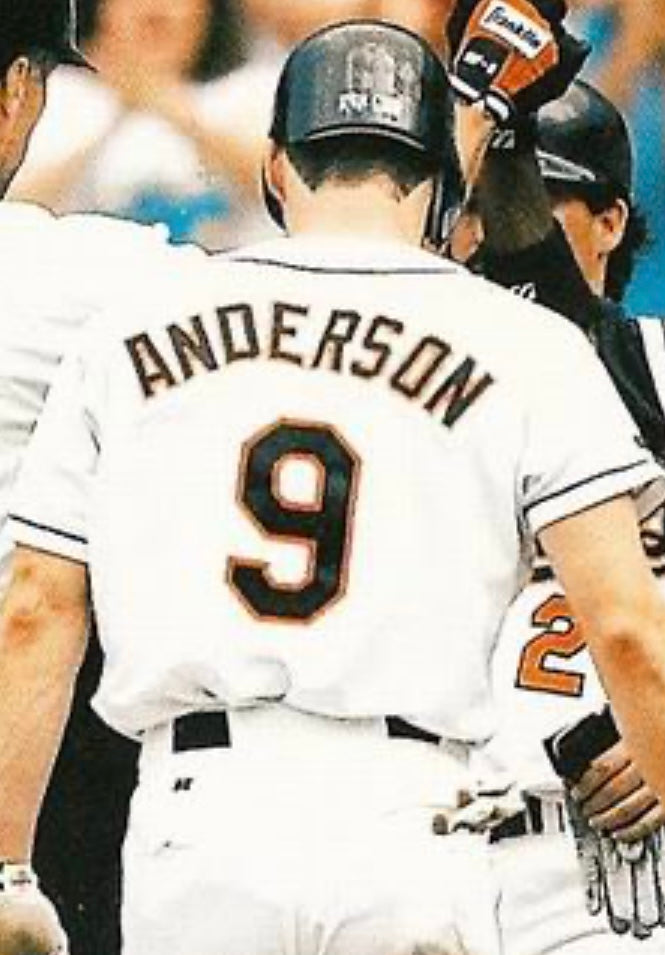 Brady Anderson Baltimore Orioles Official MLB Majestic Jersey white