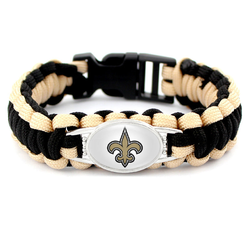 New Orleans Saints snap clasp bracelet