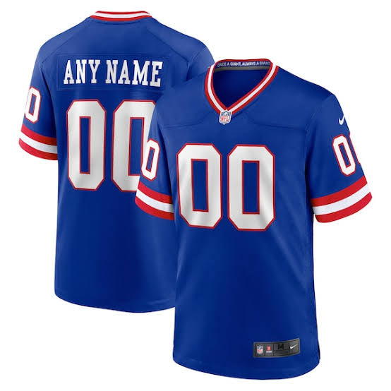 Any name & Number New York Giants Classic Retro Official NFL Nike customized Jersey