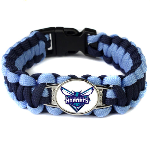 Charlotte Hornets snap clasp bracelet