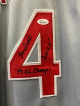 Len Lenny Dykstra Philadelphia Phillies autographed jersey JSA COA