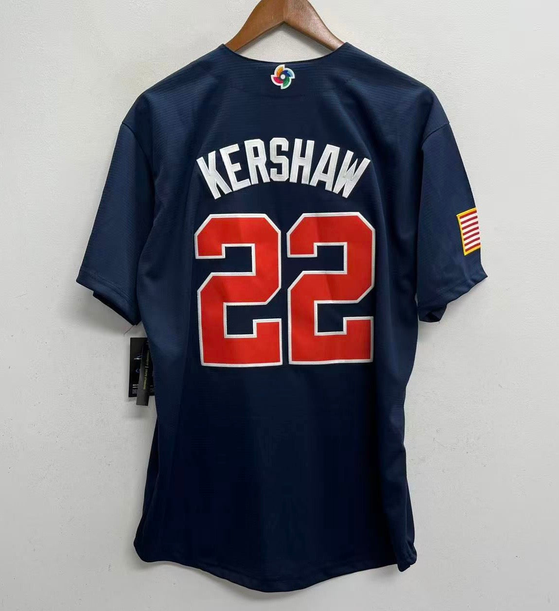 KERSHAW 22 USA ユニフォーム NIKE　Mサイズ Clayton Kershaw Team USA Baseball Jersey Nike blue – Classic