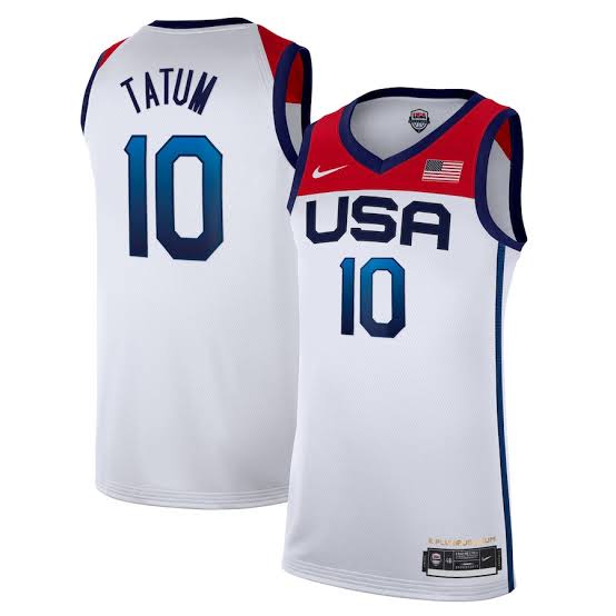 Jayson Tatum USA Olympic Basketball Jersey Nike White