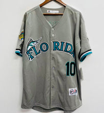 Gary Sheffield Florida Marlins 1997 Official MLB Jersey Majestic gray
