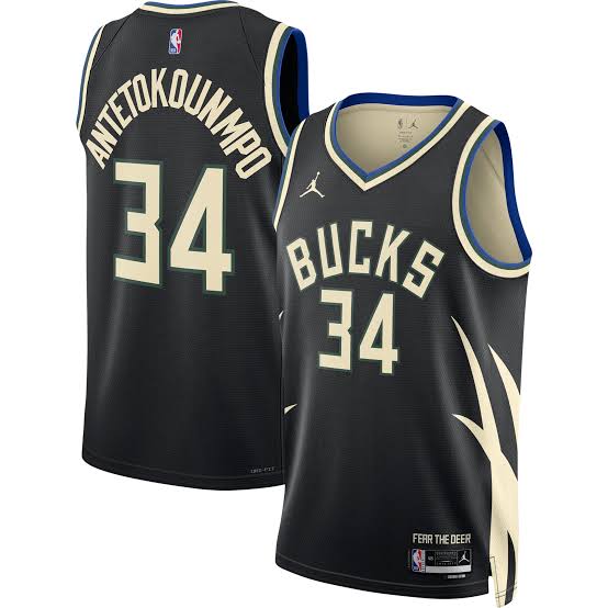 Giannis Antetokounmpo Milwaukee Bucks Official NBA Jordan Brand Jersey