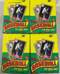 1987 Topps baseball wax box 36 packs