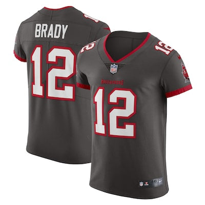 Tom Brady Tampa Bay Buccaneers Official NFL Nike Jersey pewter color