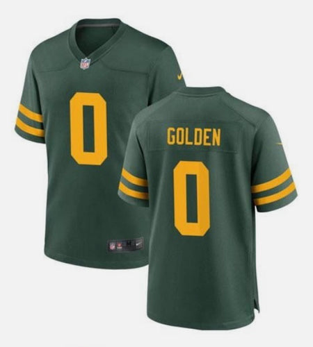 Matthew Golden #0 Green Bay Packers Official NFL Nike Jersey