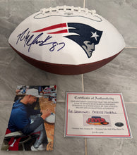 Rob Gronkowski New England Patriots Autographed Football with COA photo signing